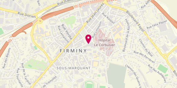 Plan de Firminy Ambulances, 2 Rue Benoît Frachon, 42700 Firminy