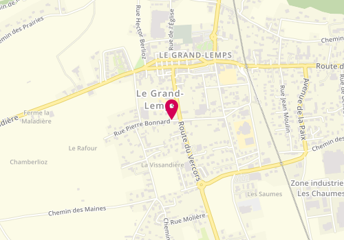 Plan de Taxi Gacon, 397 Rue Pierre Bonnard, 38690 Le Grand-Lemps