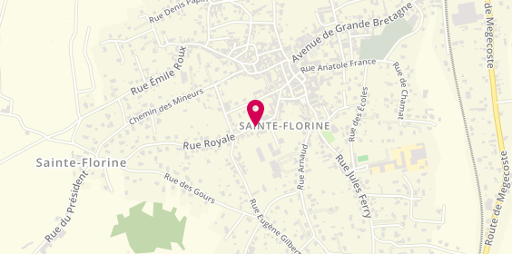 Plan de Taxi Gondeau, 31 Rue Royale, 43250 Sainte-Florine