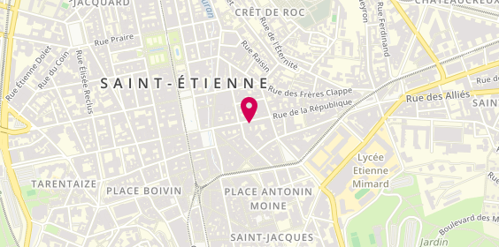 Plan de Conquet Cedric Clement Vincent TAXI, 12 Rue de la République, 42000 Saint-Étienne