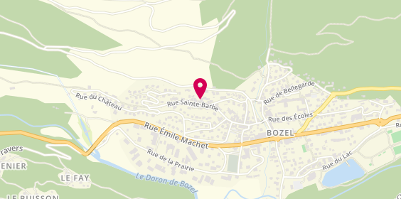 Plan de Alpes Faoro Services, Rue Ste Barbe, 73350 Bozel