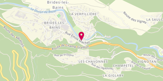 Plan de AS Taxi, Rue Emile Machet, 73570 Brides-les-Bains