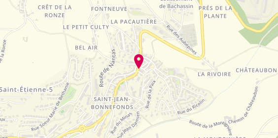 Plan de Tal'Ambulance, 9 Place République, 42650 Saint-Jean-Bonnefonds