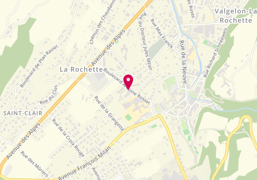 Plan de Taxi Isabelle, Boulevard Antoine Rosset, 73110 La Croix-de-la-Rochette