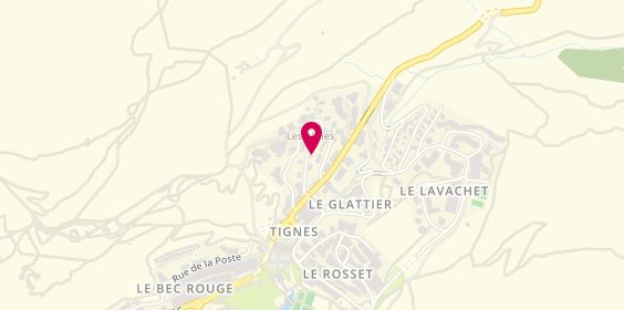 Plan de Taxis Régine, Chalet la Tour Les Almes, 73320 Tignes