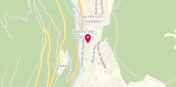 Plan de Alpes Savoie Tours, 76 Rue du Chevalier Merme, 73600 Salins-les-Thermes