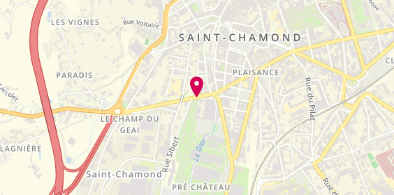 Plan de Taxi Faure Thizy, 5 Route St Etienne, 42400 Saint-Chamond