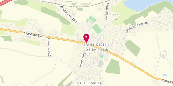 Plan de Taxi de Saint Clair Chrystelle, 16 Route de Lyon, 38110 Saint-Didier-de-la-Tour