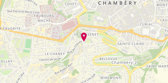 Plan de Artaxis transport, 28 Rue du Chaney, 73000 Chambéry