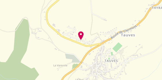 Plan de Ajh, Lotissement Les Côtes, 63690 Tauves