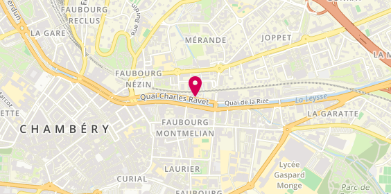 Plan de Taxi Wilfried Benard, 72 Quai Charles Ravet, 73000 Chambéry