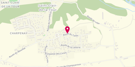 Plan de J.Michel/Sandra Taxi, 395 Route du Taillis, 38110 Saint-Clair-de-la-Tour