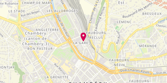 Plan de Accordtaxi, Place de la Gare, 73000 Chambéry