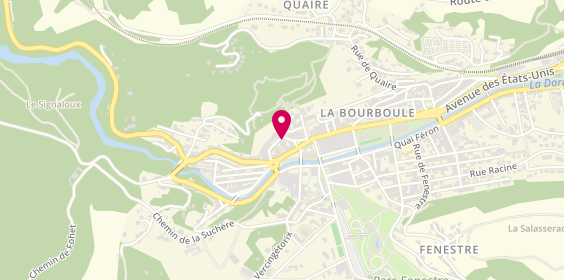 Plan de Taxi Defrance, 4 Centre Ville, 63150 La Bourboule