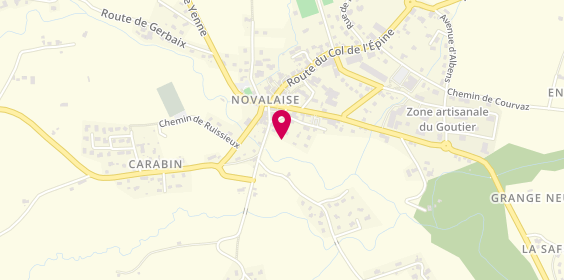 Plan de ALIZEE TAXI, Route de Vaizieux, 73470 Novalaise