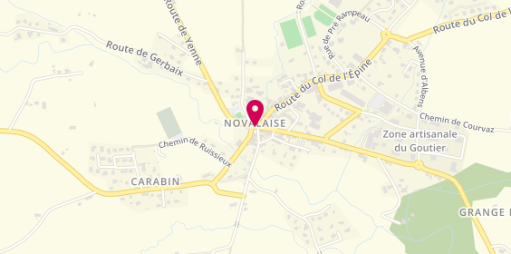 Plan de Alizée Taxi Transport, Route de Vaizieux, 73470 Novalaise