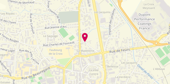 Plan de Defilhes Lafay Colette, 7 Rue St Antoine, 42600 Montbrison