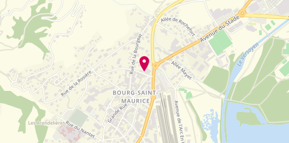 Plan de David Taxi, 36 montée des Capucins, 73700 Bourg-Saint-Maurice