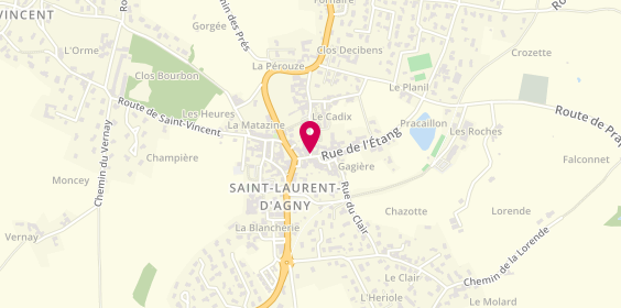 Plan de Taxi de St Laurent D'Agny, 7 Clos Decibens, 69440 Saint-Laurent-d'Agny