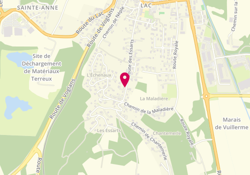 Plan de Lefebvre Patrick Taxi, 586 Route Essarts, 73420 Viviers-du-Lac