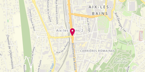 Plan de Allo Aix les Bains Taxis, 411 Boulevard Wilson, 73100 Aix-les-Bains