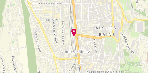 Plan de Taxis Gare, Borne Taxi Place Gare, 73100 Aix-les-Bains