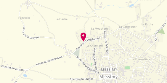 Plan de Taxi Thurins Cedric Garcin, 18 Chemin du Mouchetier, 69510 Messimy