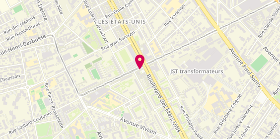 Plan de Station de Taxi Beauvisage, Rue du Professeur Beauvisage, 69008 Lyon