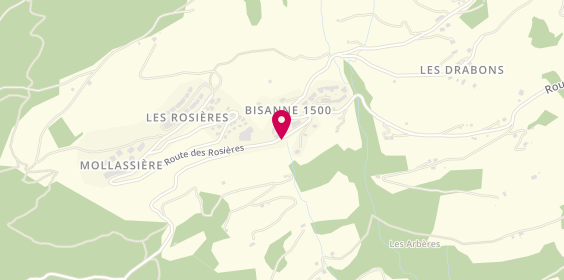 Plan de Gerard Vibert Taxi, Areches Beaufort, Les Rosieres Bisanne 1500, 73270 Villard-sur-Doron
