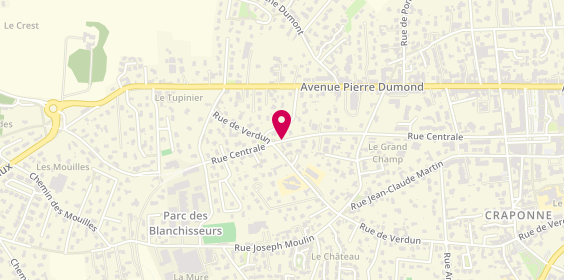Plan de Bouchez Henry Dominique, 57 Rue Centrale, 69290 Craponne