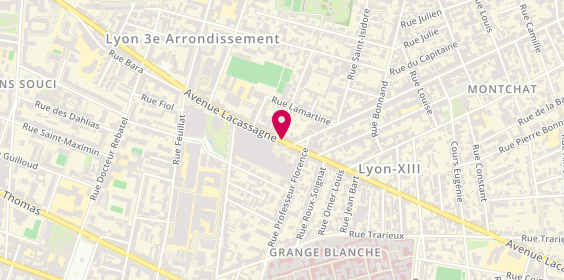 Plan de Marchal Laurent - Taxi De Lyon, Taxi de Lyon 151 Avenue Lacassagne, 69003 Lyon