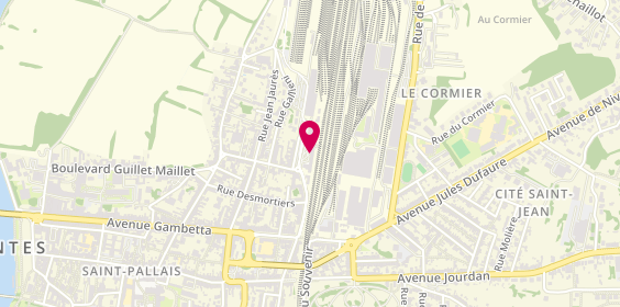 Plan de Roos Taxis Saintes, 10 Rue Jean Moulin, 17100 Saintes