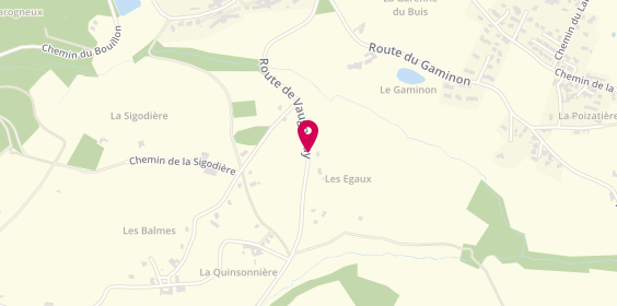 Plan de Taxi Cyrille, Les Egaux 855 Route de Vaugneray, 69290 Pollionnay