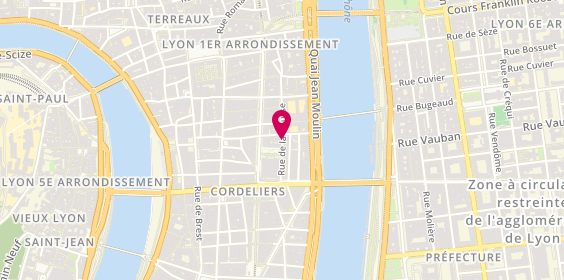 Plan de Arobase Lyon Taxi, 37 Rue Bourse, 69002 Lyon