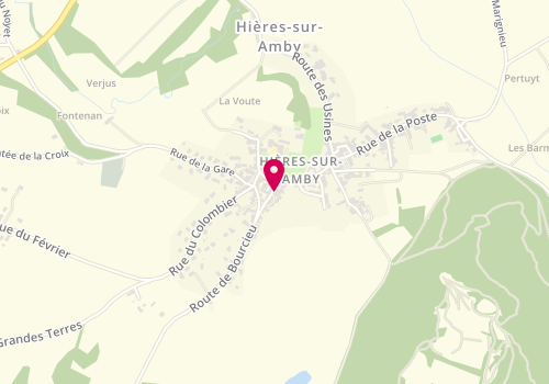 Plan de Taxi du Val d'Amby Vernas, Rue Manillière, 38118 Hières-sur-Amby