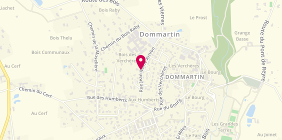 Plan de Alain Taxi Dommartin, 753 Bis Chemin de la Bergenonniere, 69380 Dommartin