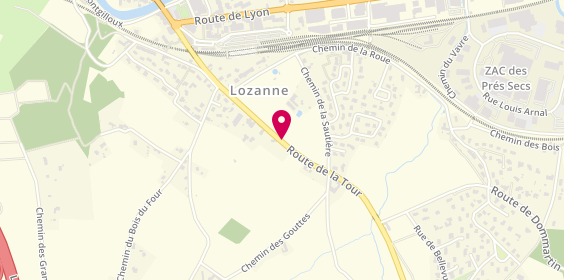 Plan de Espace vip, 412 Route de la Tour, 69380 Lozanne