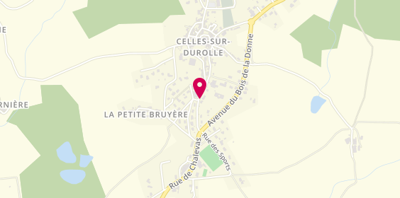 Plan de Taxi Boyer Marie-Jeanne, 28 Rue du 11 Novembre, 63250 Celles-sur-Durolle