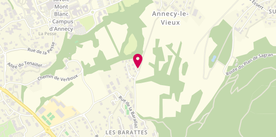 Plan de Alex Taxi, La Barallaz, 74940 Annecy-le-Vieux