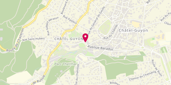 Plan de Station de Taxis, Place Brosson, 63140 Châtel-Guyon
