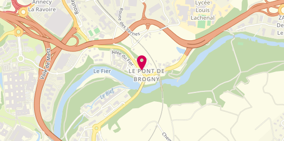 Plan de JP-Taxi, 613 Route Pont de Brogny, 74370 Pringy