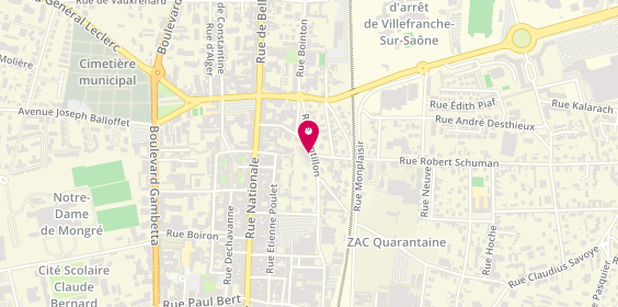 Plan de Taxi Charnay, 194 Rue Pasteur, 69400 Villefranche-sur-Saône