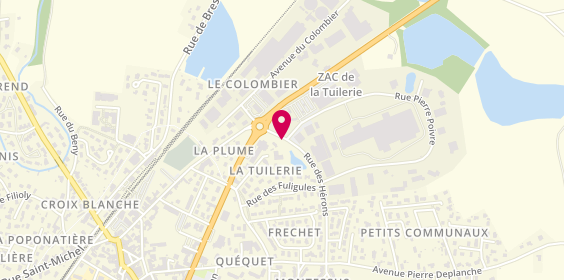 Plan de Taxis Ambulances VSL Coillard, La Tuilerie, 01330 Villars-les-Dombes