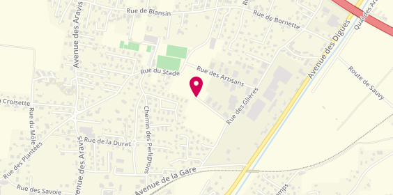 Plan de Taxis Dherbey, 134 Rue des Chênes, 74800 Saint-Pierre-en-Faucigny