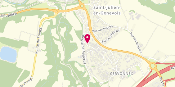 Plan de Allo taxi saint julien, Rue du Nant de la Folle, 74160 Saint-Julien-en-Genevois