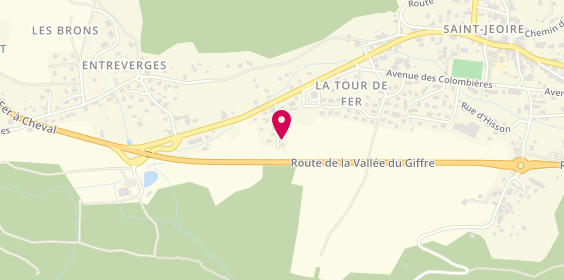 Plan de Alp'Intertaxi, 128 Chemin Bois Layat, 74490 Saint-Jeoire