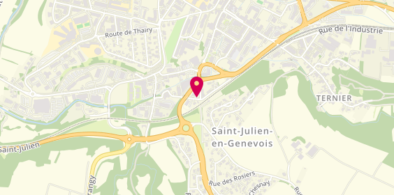 Plan de Aubourg Patrice, 16 Rue Vieux Moulins, 74160 Saint-Julien-en-Genevois
