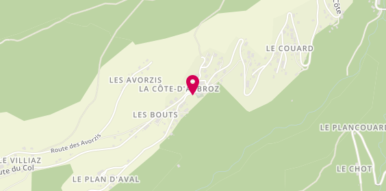 Plan de Acces Taxi, Les Domengets, 74110 La Côte-d'Arbroz