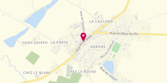 Plan de Les Taxis d'Adriers, 45 Rue Principale, 86430 Adriers