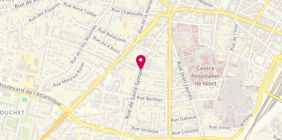 Plan de Niort Taxi, 37 Rue Saint-Symphorien, 79000 Niort